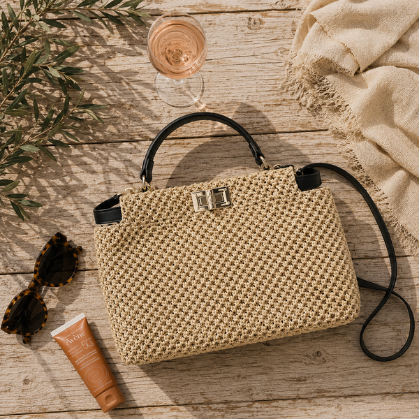 Amalfi Straw Tote